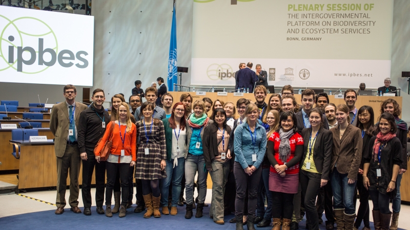 Teilnehmer der IPBES3 der Universität Bayreuth